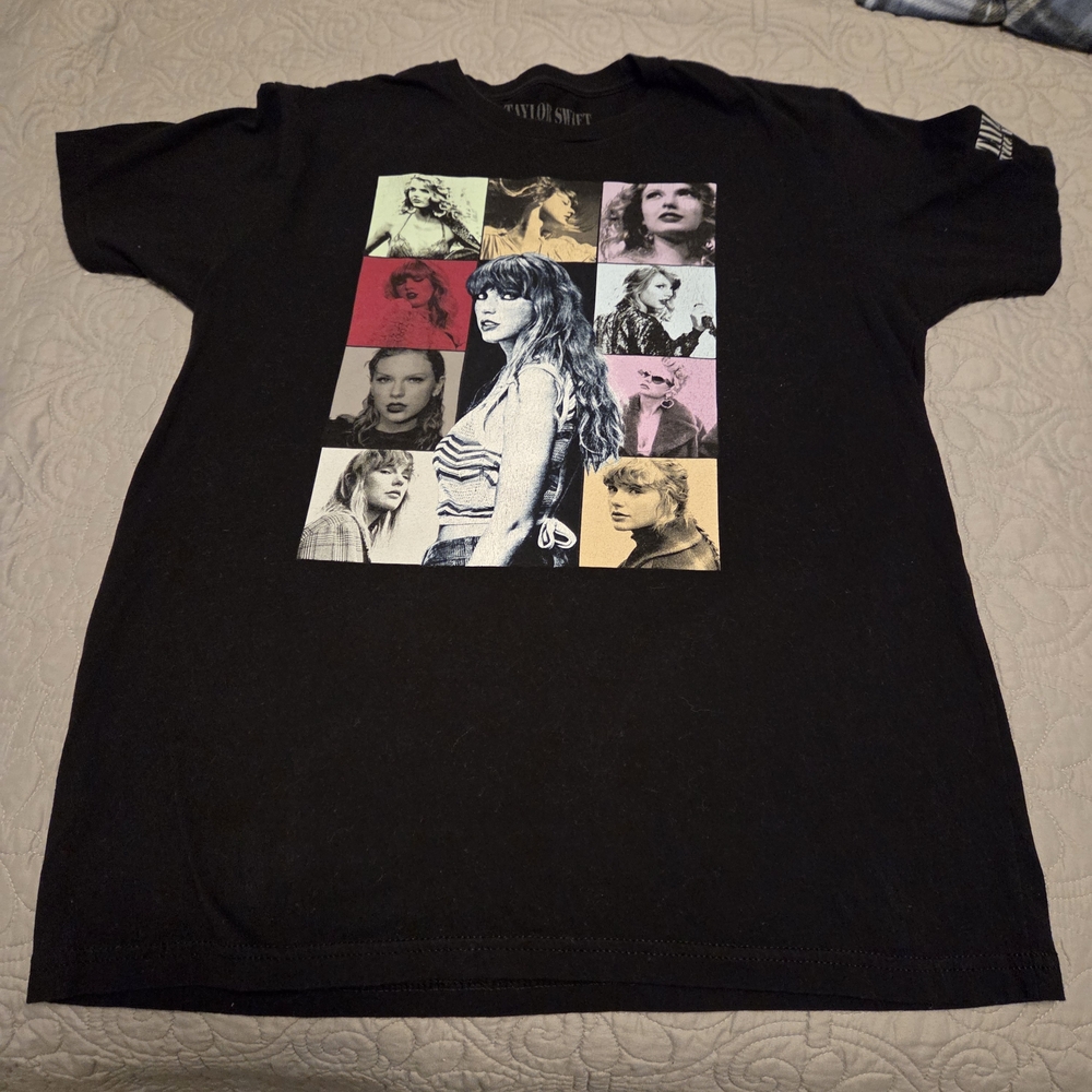Taylor Swift The Eras Tour Black Graphic Tee